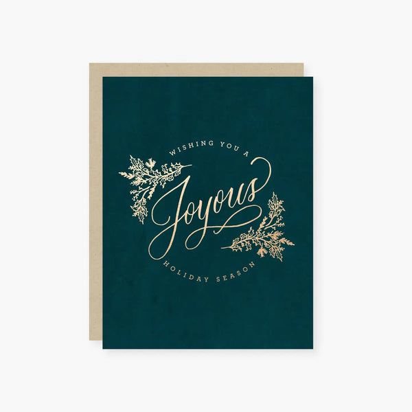 Joyous Foil Holiday Card