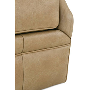Kara Leather Swivel Glider Chair