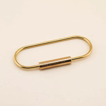 Load image into Gallery viewer, Brass Oval Key Ring