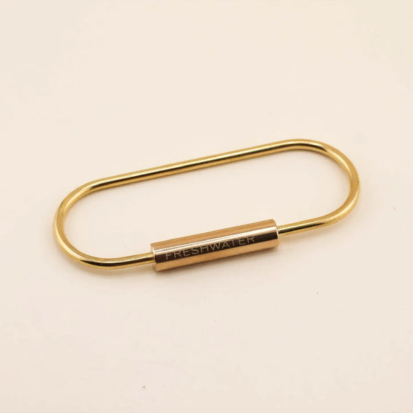 Brass Oval Key Ring