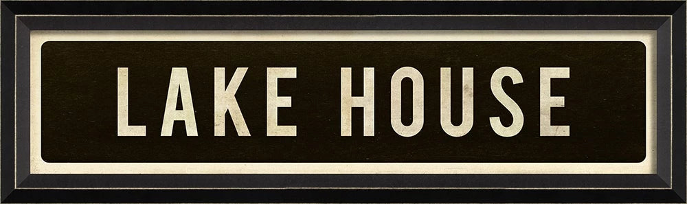 Lake House Street Sign Art