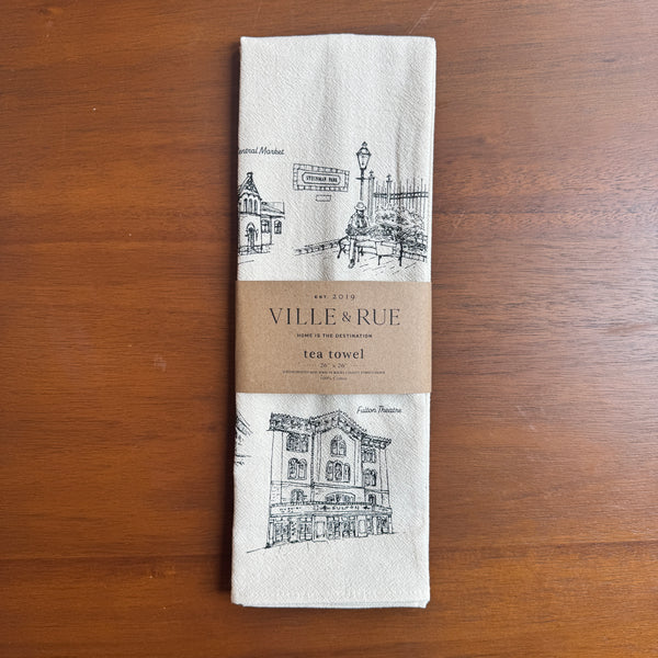 Lancaster Architecture Tea Towel