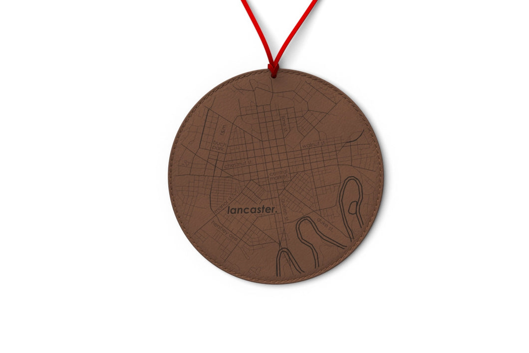 Lancaster Vegan Leather Ornament