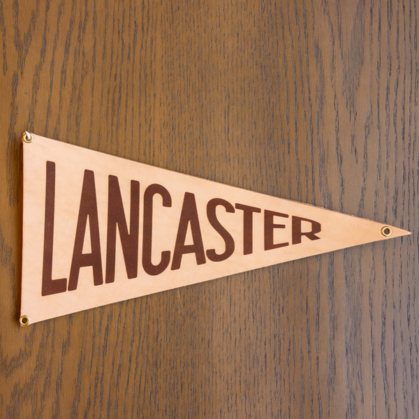 Lancaster Leather Pennant Flag