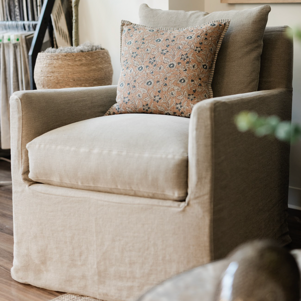 Floor Model Lilah Slip Swivel Glider Chair