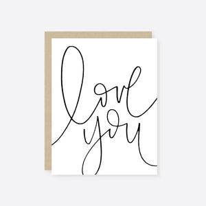 Penned Love You Card