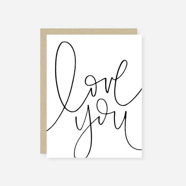 Penned Love You Card