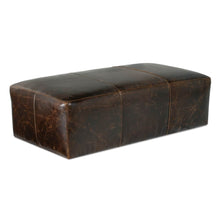 Load image into Gallery viewer, Macon Leather Ottoman
