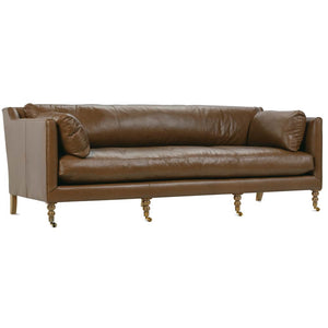 Madeline 90" Leather Sofa