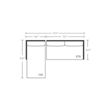 Load image into Gallery viewer, Madeline Sectional - 110/215