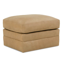 Load image into Gallery viewer, Madeline Leather Ottoman (Upholstered to the Floor)