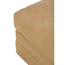 Load image into Gallery viewer, Madeline Leather Ottoman (Upholstered to the Floor)