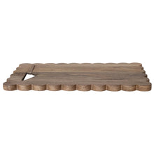 Load image into Gallery viewer, Mango Wood Scalloped Serving Board with Cheese Knife