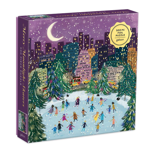 Merry Moonlight Skaters Puzzle