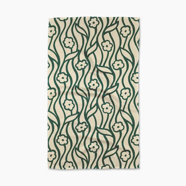 Nostalgic Flowers Tea Towel