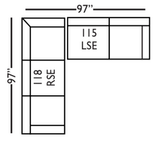 Load image into Gallery viewer, Oslo 97" Corner Sectional- 115/118