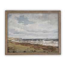Load image into Gallery viewer, Pebbled Shoreline Vintage Framed Canvas Art