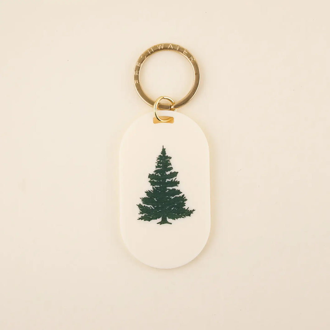 Pine Tree Pill Keychain