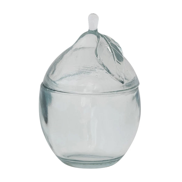 Recycled Glass Lemon Shaped Jar