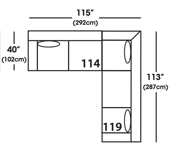 Moore Sectional - 114/119