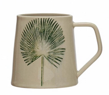 Load image into Gallery viewer, Debossed Leaf Stoneware Mug