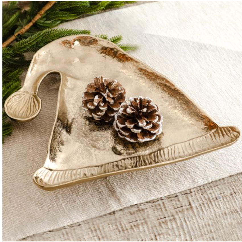 Gold Christmas Cap Tray