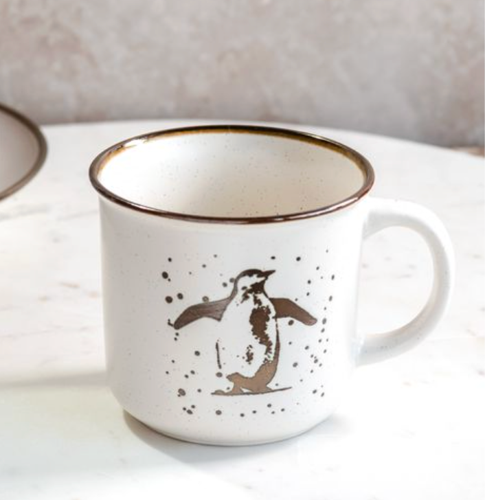 Metallic Penguin Mug