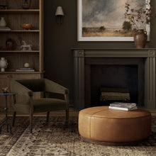 Load image into Gallery viewer, Sinclair Large Round Ottoman