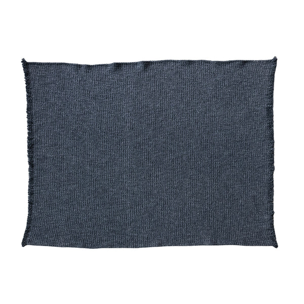 Stonewashed Boucle Charcoal Throw