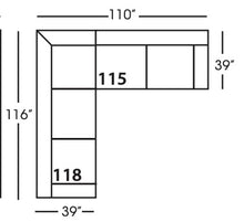 Load image into Gallery viewer, Sylvie Sectional - 115/118