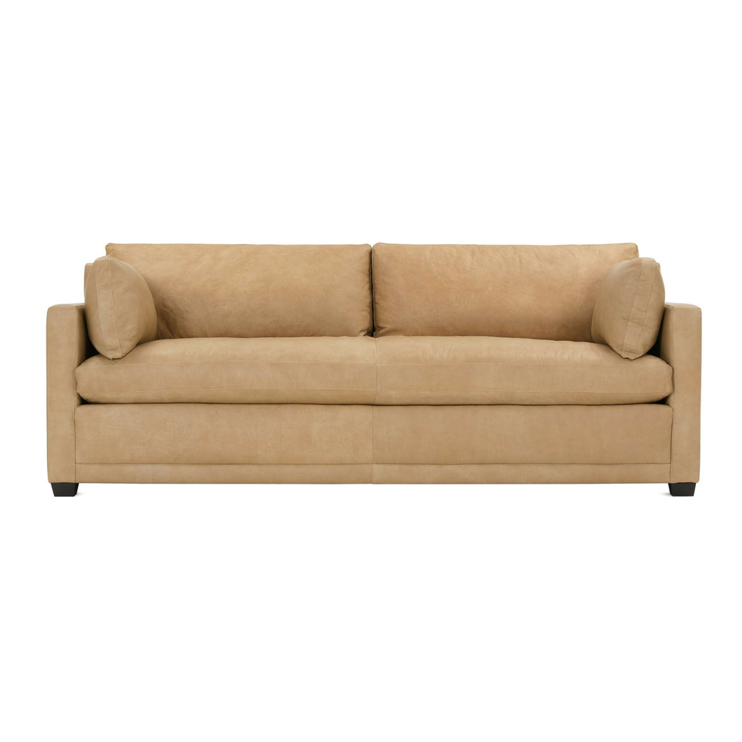 Sylvie Bench Seat Leather Sofa