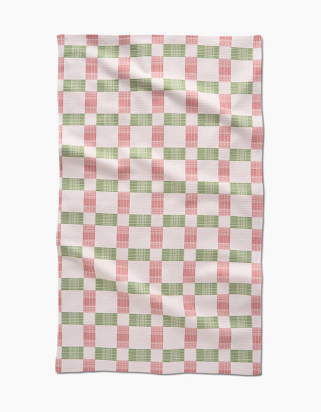 Be Merry Plaid Tea Towel
