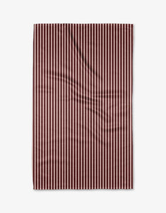 Cranberry Stripe Tea Towel