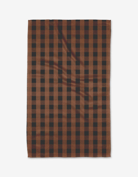 Fall Gingham Tea Towel