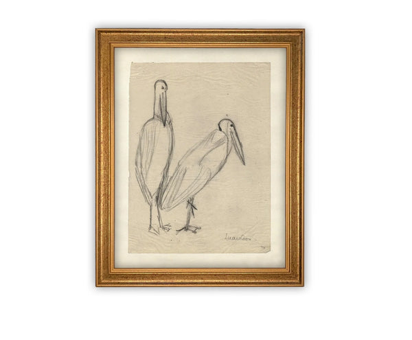 The Observers Vintage Framed Canvas Art