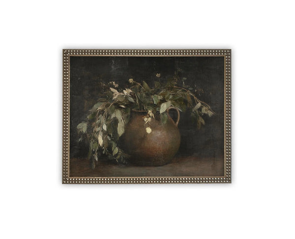 Tumbled Blooms Vintage Framed Canvas Art