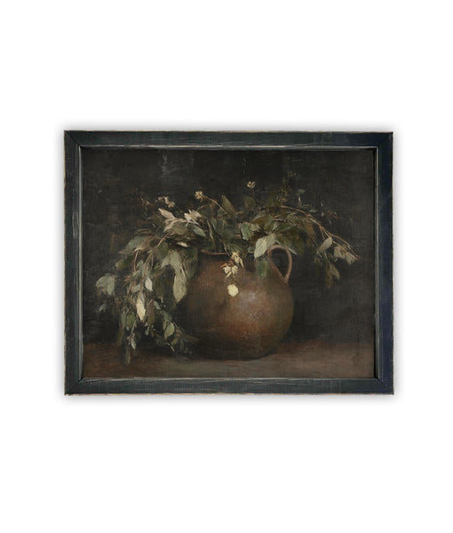 Tumbled Blooms Vintage Framed Canvas Art