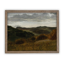 Load image into Gallery viewer, Valley at Twilight Vintage Framed Canvas Art