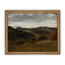 Load image into Gallery viewer, Valley at Twilight Vintage Framed Canvas Art