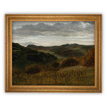 Load image into Gallery viewer, Valley at Twilight Vintage Framed Canvas Art