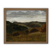 Load image into Gallery viewer, Valley at Twilight Vintage Framed Canvas Art
