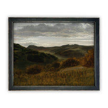 Load image into Gallery viewer, Valley at Twilight Vintage Framed Canvas Art