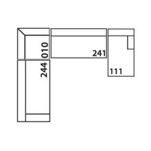 Load image into Gallery viewer, Sylvie Bench Seat Sectional - 010/241/111/244