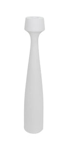 White Aluminum Taper Candle Holder