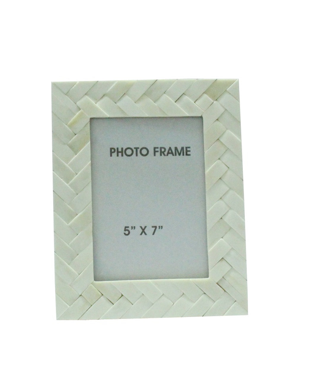 White Criss-Cross Frame