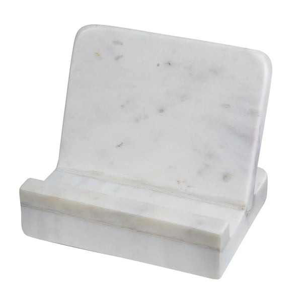 White Marble Cookbook Stand