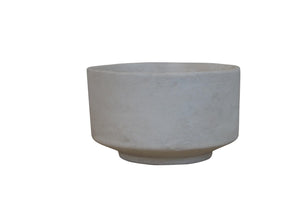 White Paper Mache Bowl