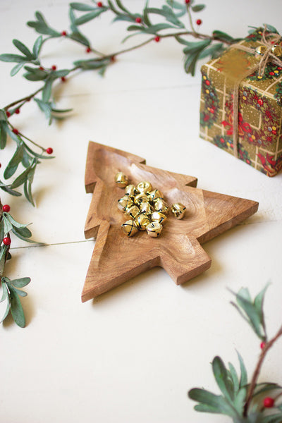 Wooden Christmas Tree Platter
