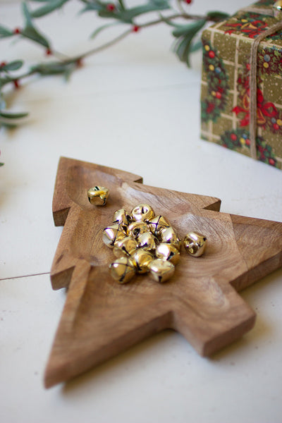 Wooden Christmas Tree Platter
