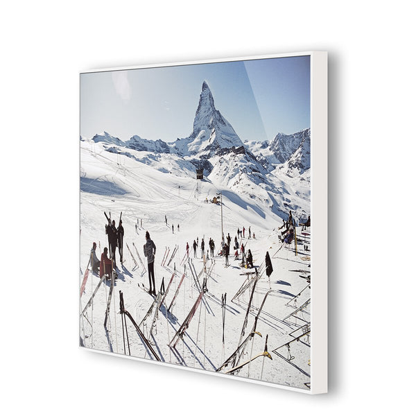 Zermatt Skiing by Slim Aarons